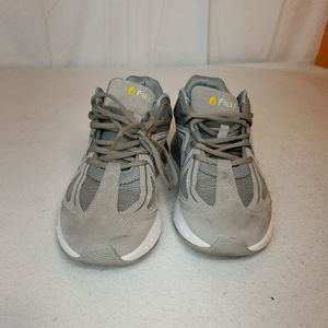 Mens 8.5EW Fitville Walking Shoes Rebound Core Sneakers Gray Suede.Women's 10 EW